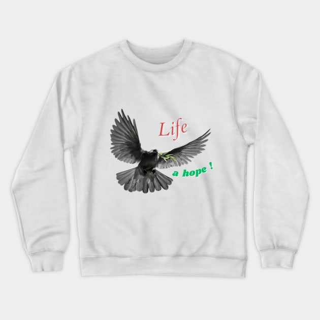 Esperanza Crewneck Sweatshirt by FayLu.Art